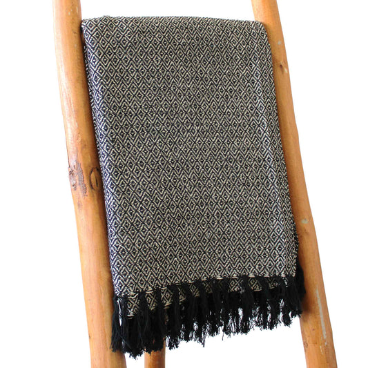 Boho Comfort Throws - Charcoal