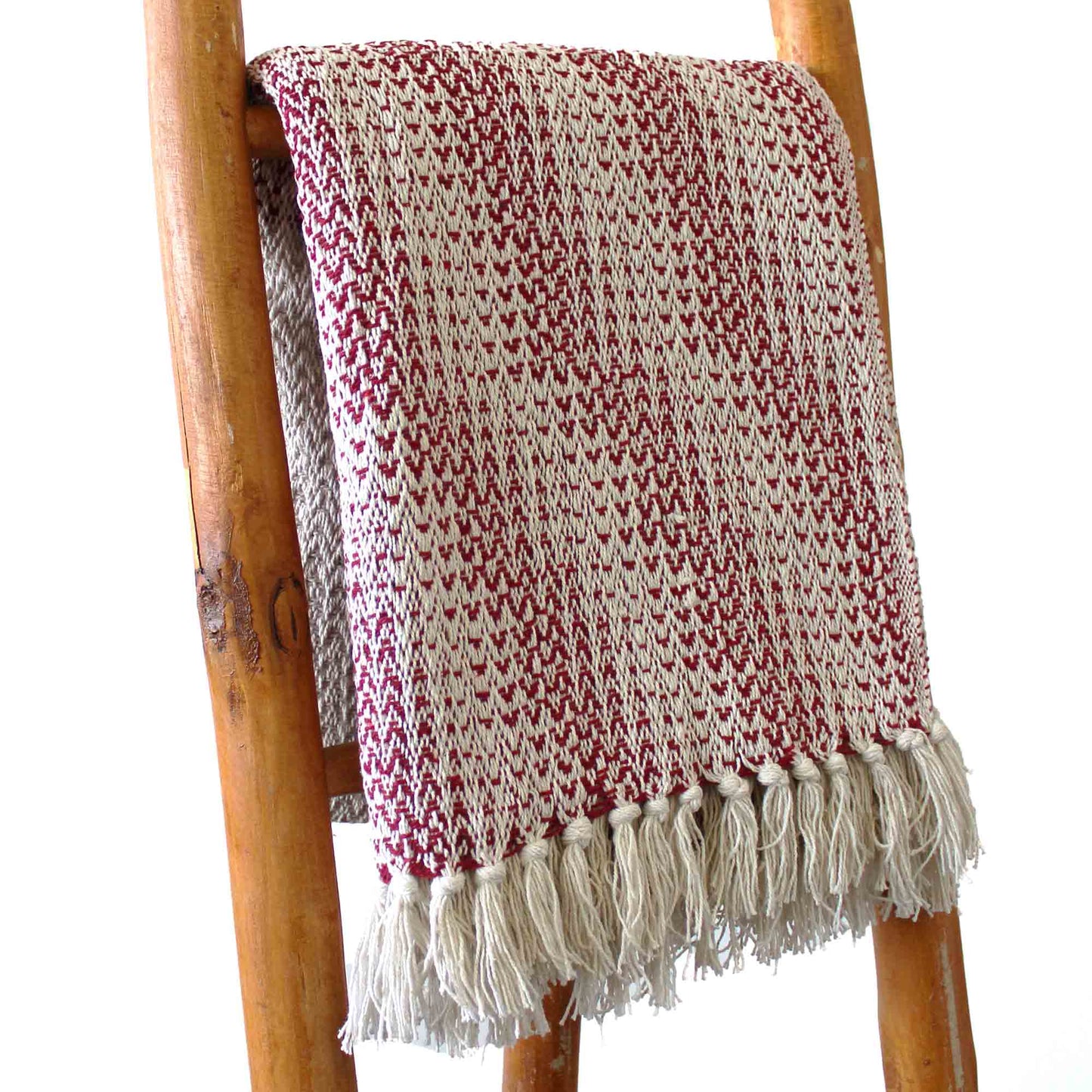 Boho Comfort Throws - Ruby Two Tone