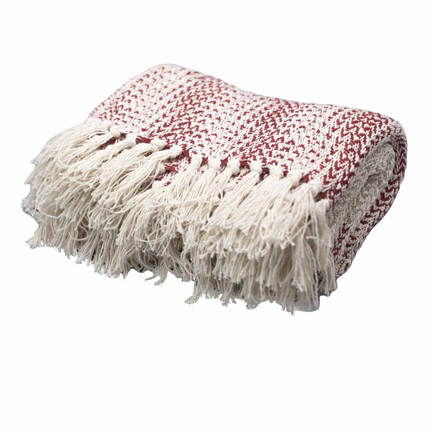 Boho Comfort Throws - Ruby Two Tone