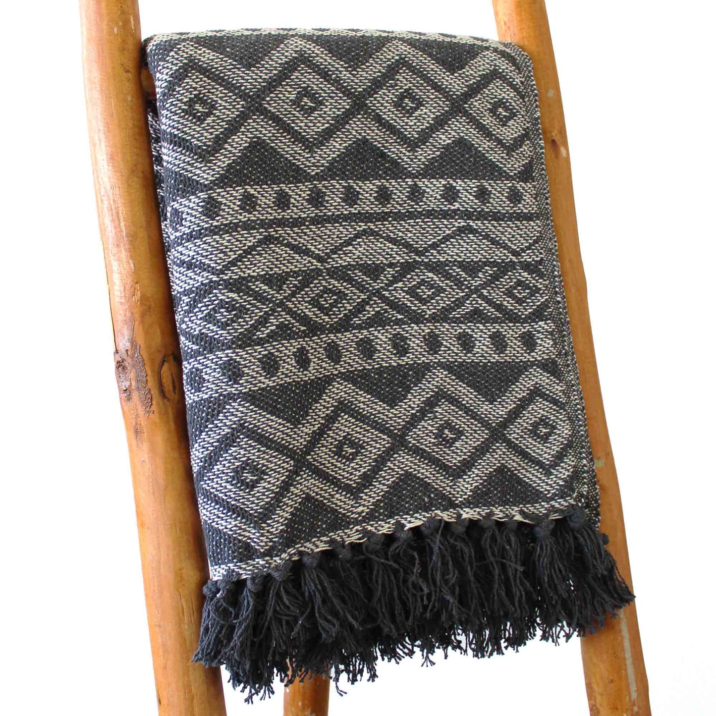 Boho Comfort Throws - Grey Geometric