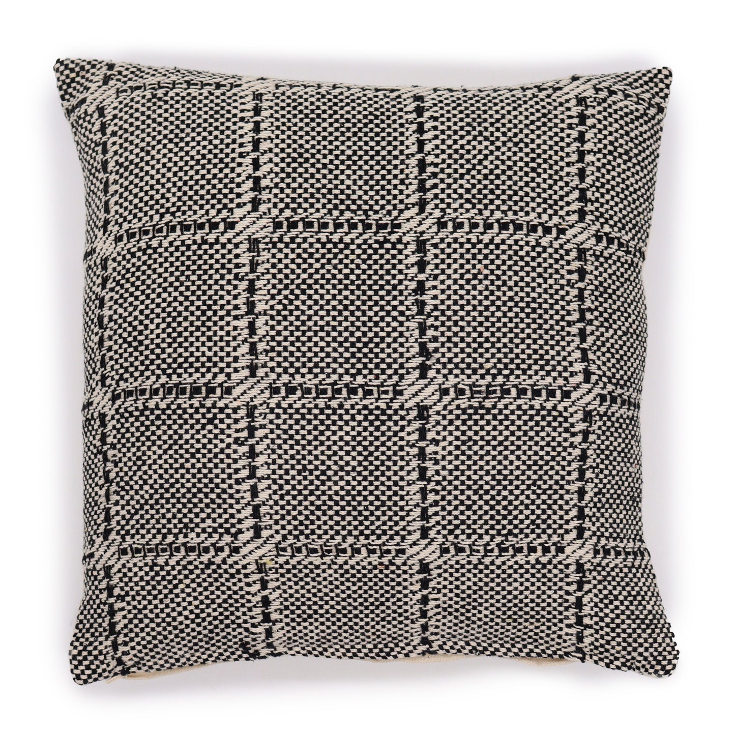 Classic Cushion Cover - Squares Grey