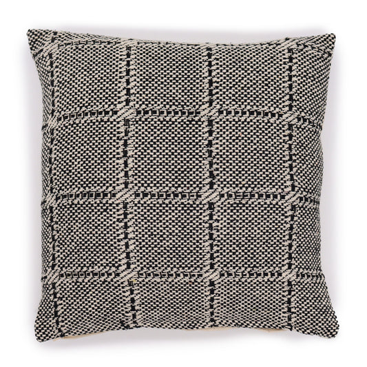 Classic Cushion Cover - Squares Grey