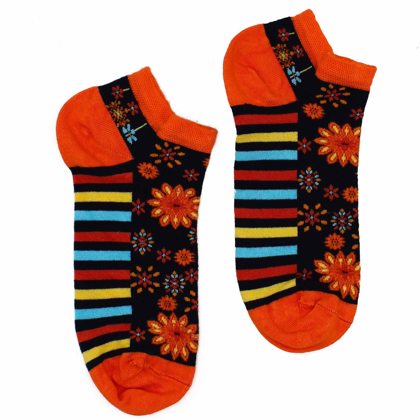 M/L Hop Hare Bamboo Socks Low (7.5-11.5) - Mandala Flowers